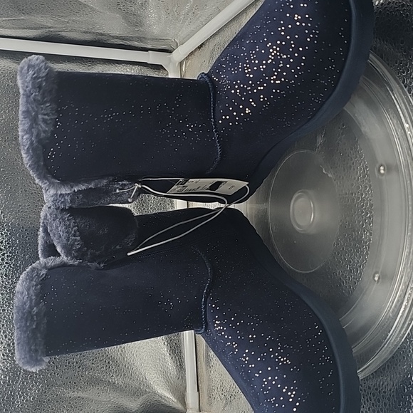 A Blue Winter Boots Sz 5 Piper Sparkle Faux Fur - Picture 7 of 7